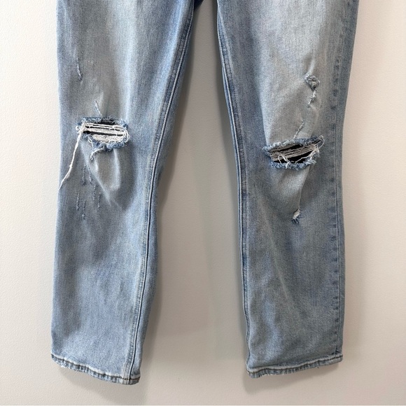 Aritzia Denim Forum Arlo High -Rise Straight Jean Blue Distressed Sz 29 - Picture 7 of 16